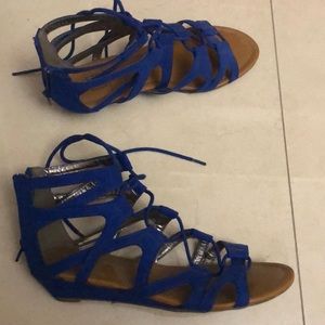 💙 Blue lace up sandals 💙 Madden girl